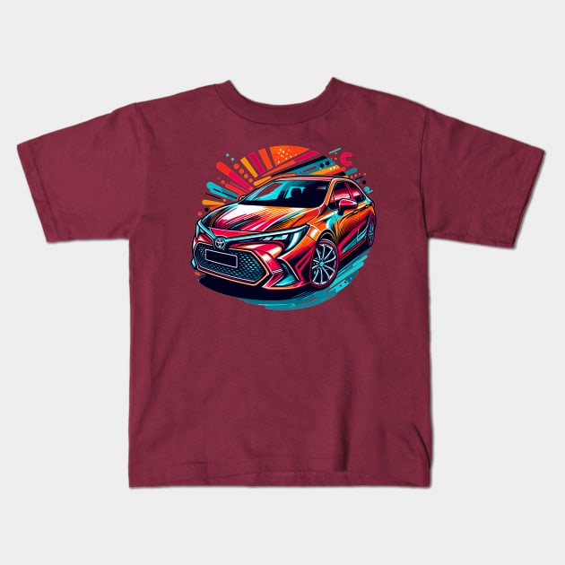 Toyota Corolla Kids T-Shirt by Vehicles-Art